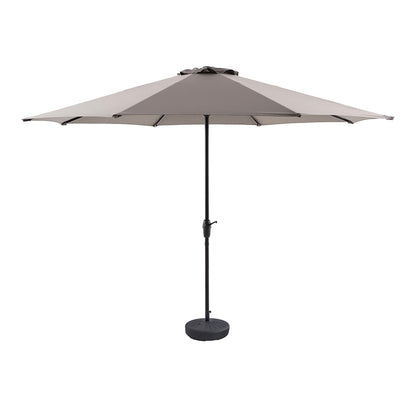 Charcoal Grey Crank Round Patio Umbrella, 11'