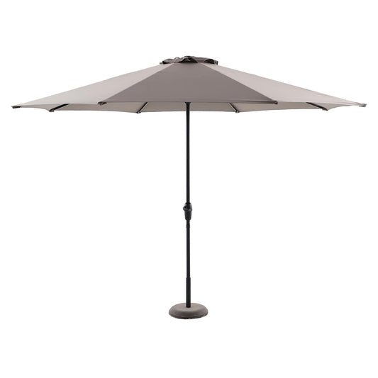 Charcoal Grey Crank Round Patio Umbrella, 11'