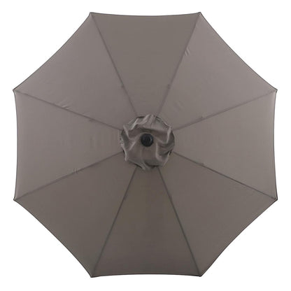 Charcoal Grey Crank Round Patio Umbrella, 11'