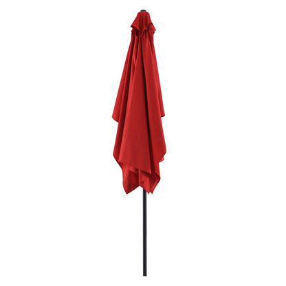 Cherry Crank Rectangle Patio Umbrella, 6.5x10ft