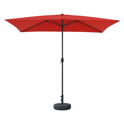 Cherry Crank Rectangle Patio Umbrella, 6.5x10ft