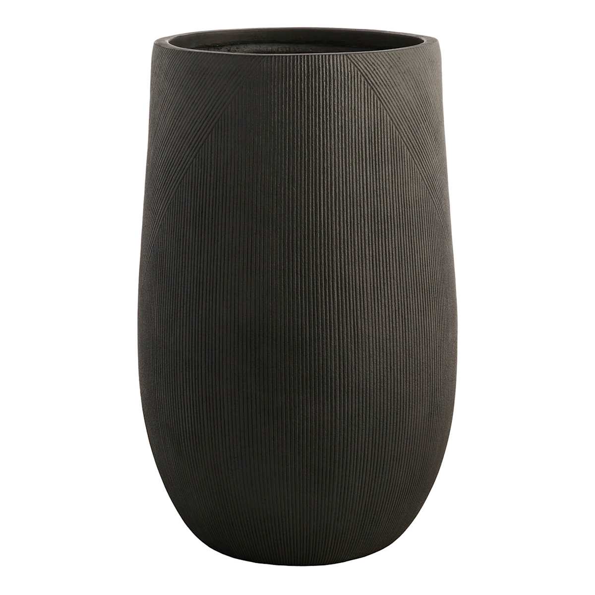 Crosby St. Clovis Black Tall Outdoor Planter, Extra Large