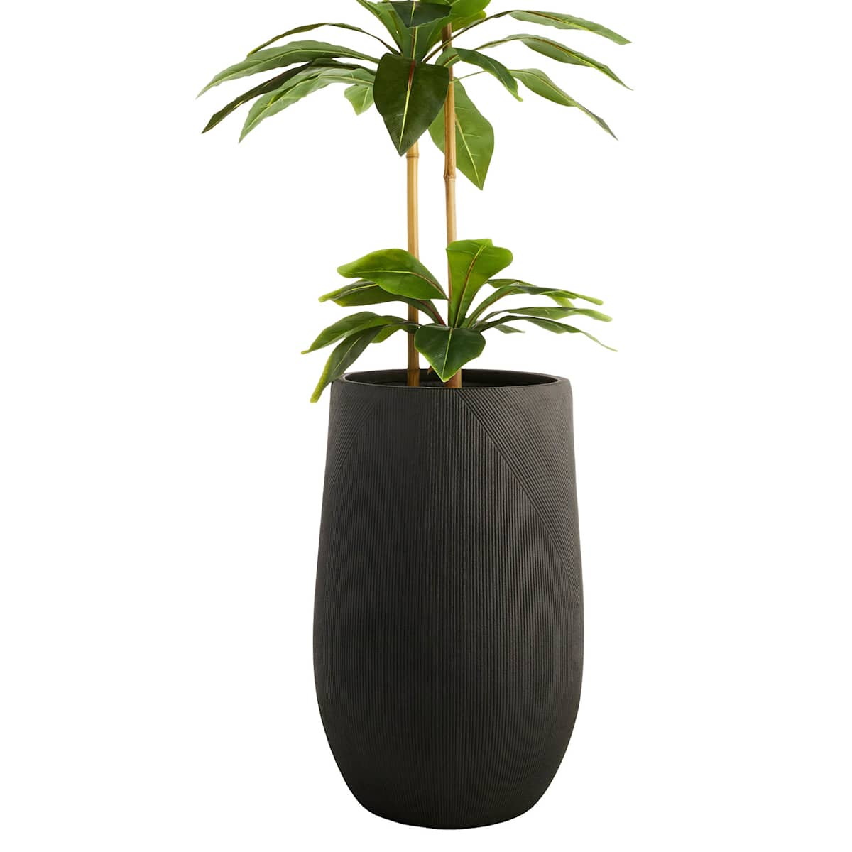 Crosby St. Clovis Black Tall Outdoor Planter, Extra Large