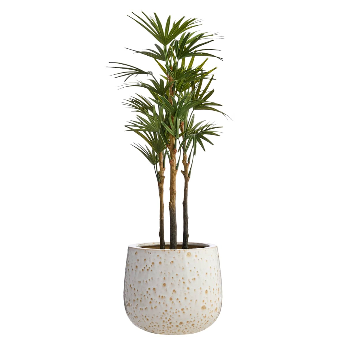 Indoor White Lava Reactive Ceramic Planter, Medium