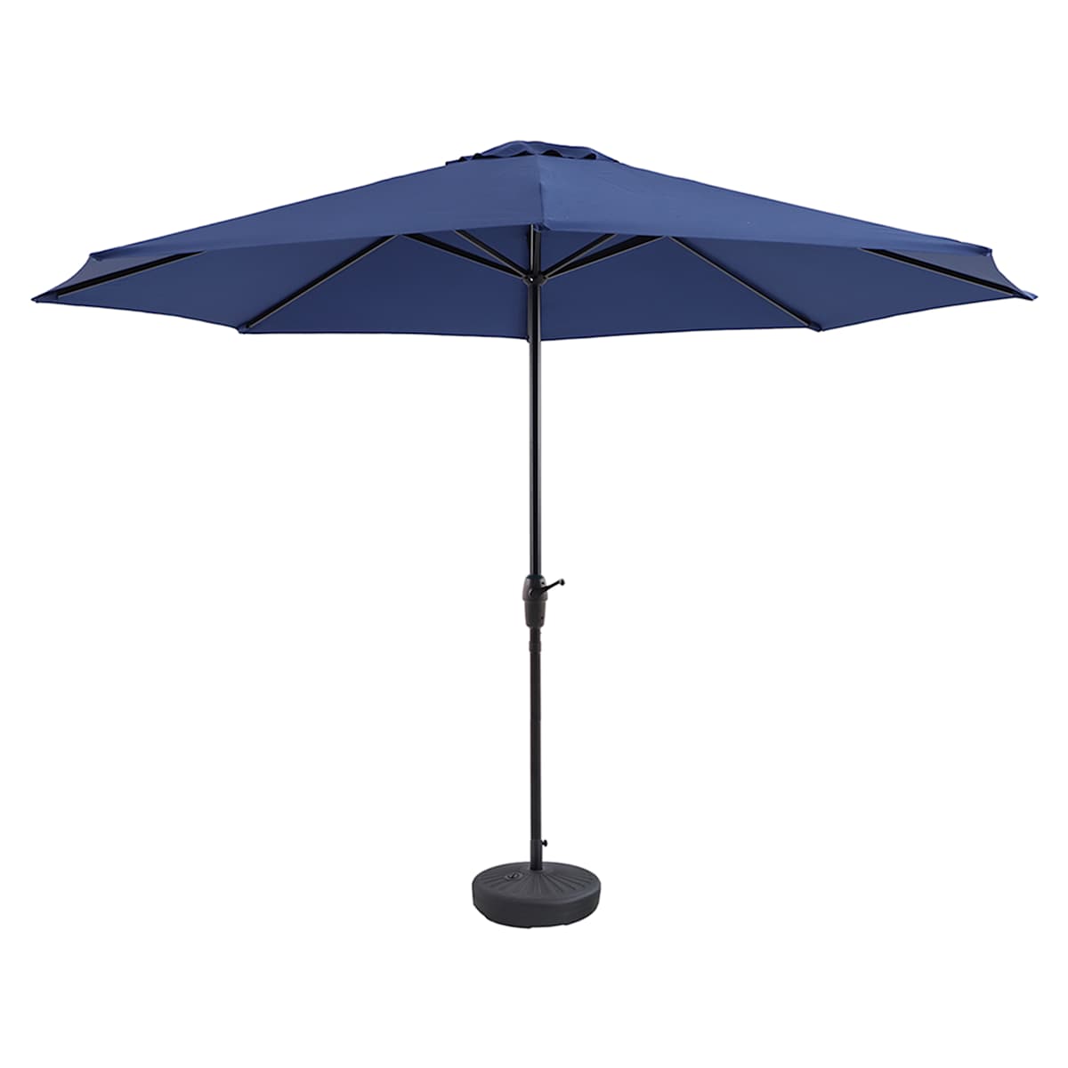 Navy Blue Crank Round Patio Umbrella, 11'