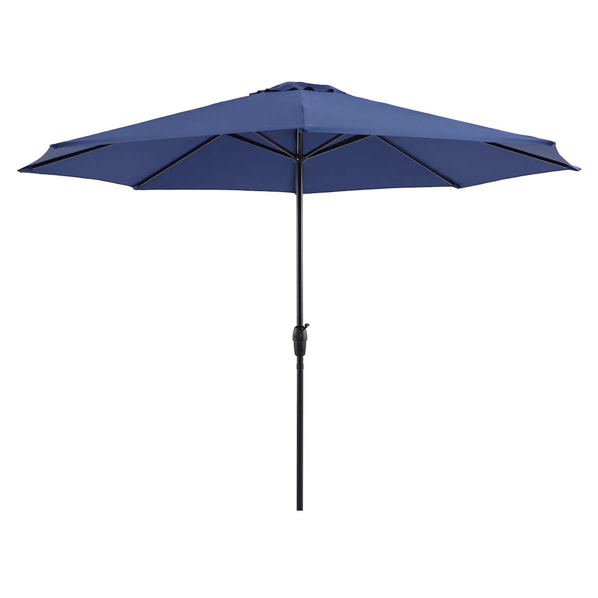 Navy Blue Crank Round Patio Umbrella, 11'