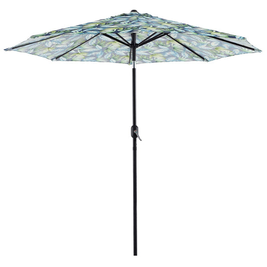 Seneca Navy Crank & Tilt Round Patio Umbrella, 9'