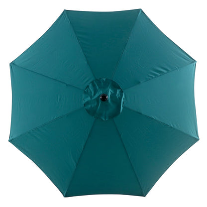 Teal Crank & Tilt Round Patio Umbrella, 9'